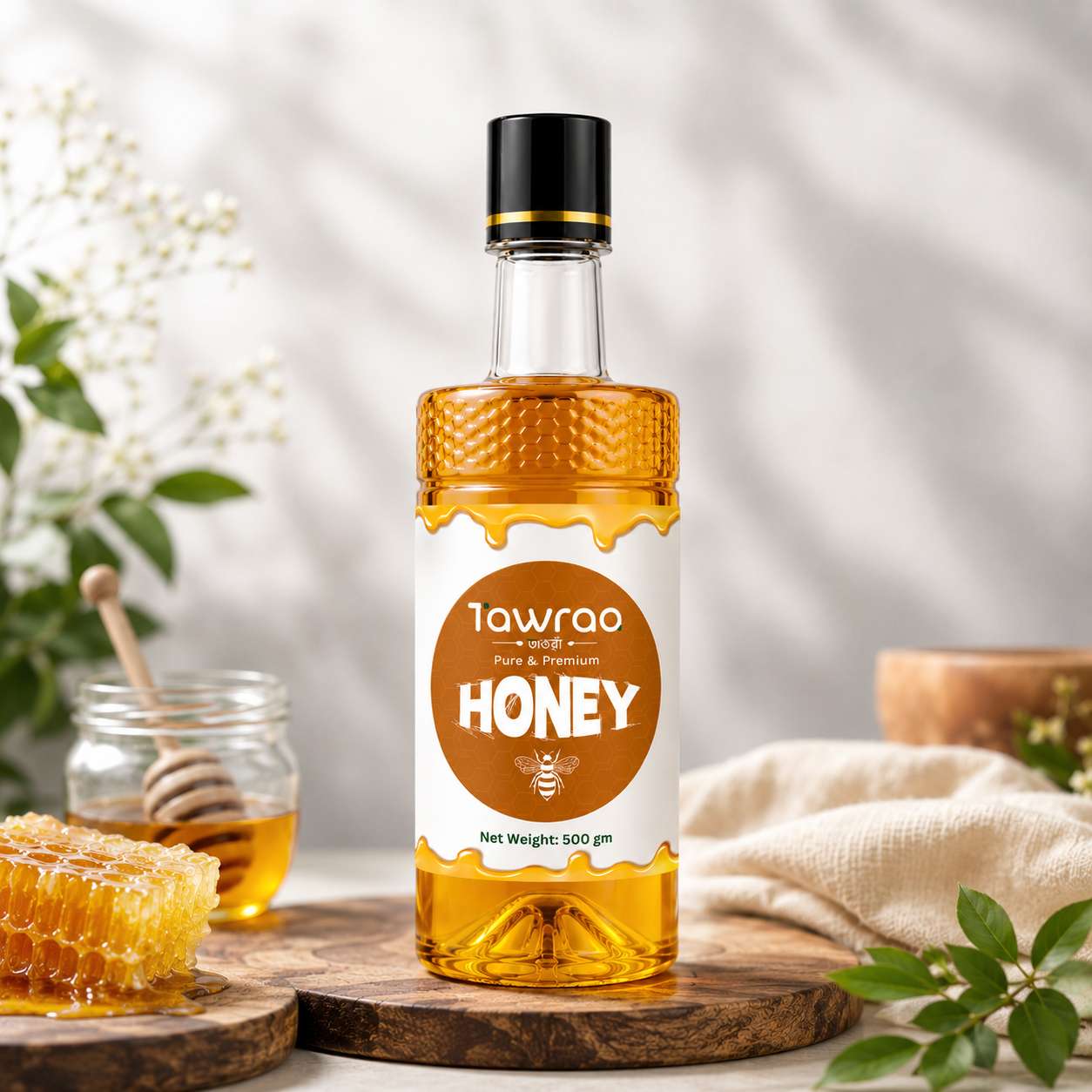 Tawraa Lychee Flower Honey (লিচু ফুলের মধু) 500gm